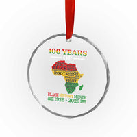 100 Years Of Black History Month Crystal Glass Ornament Centennial Of Black Culture