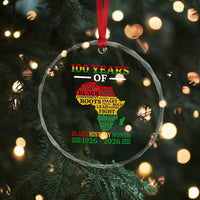 100 Years Of Black History Month Crystal Glass Ornament Centennial Of Black Culture