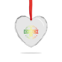 100 Years Of Excellence Black History Month 1926 2026 Heart Crystal Glass Ornament