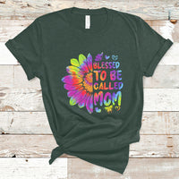 Blessed To Be Called Mom Cute Mother's Day Tie Dye Sunflower T Shirt - Wonder Print Shop