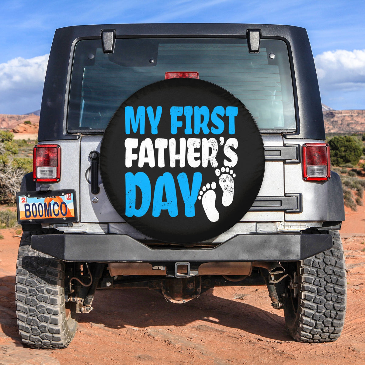 Father's Day Tire Covers - My First Father's Day Spare Tire Cover NO.105 LT8 - Wonder Print Shop
