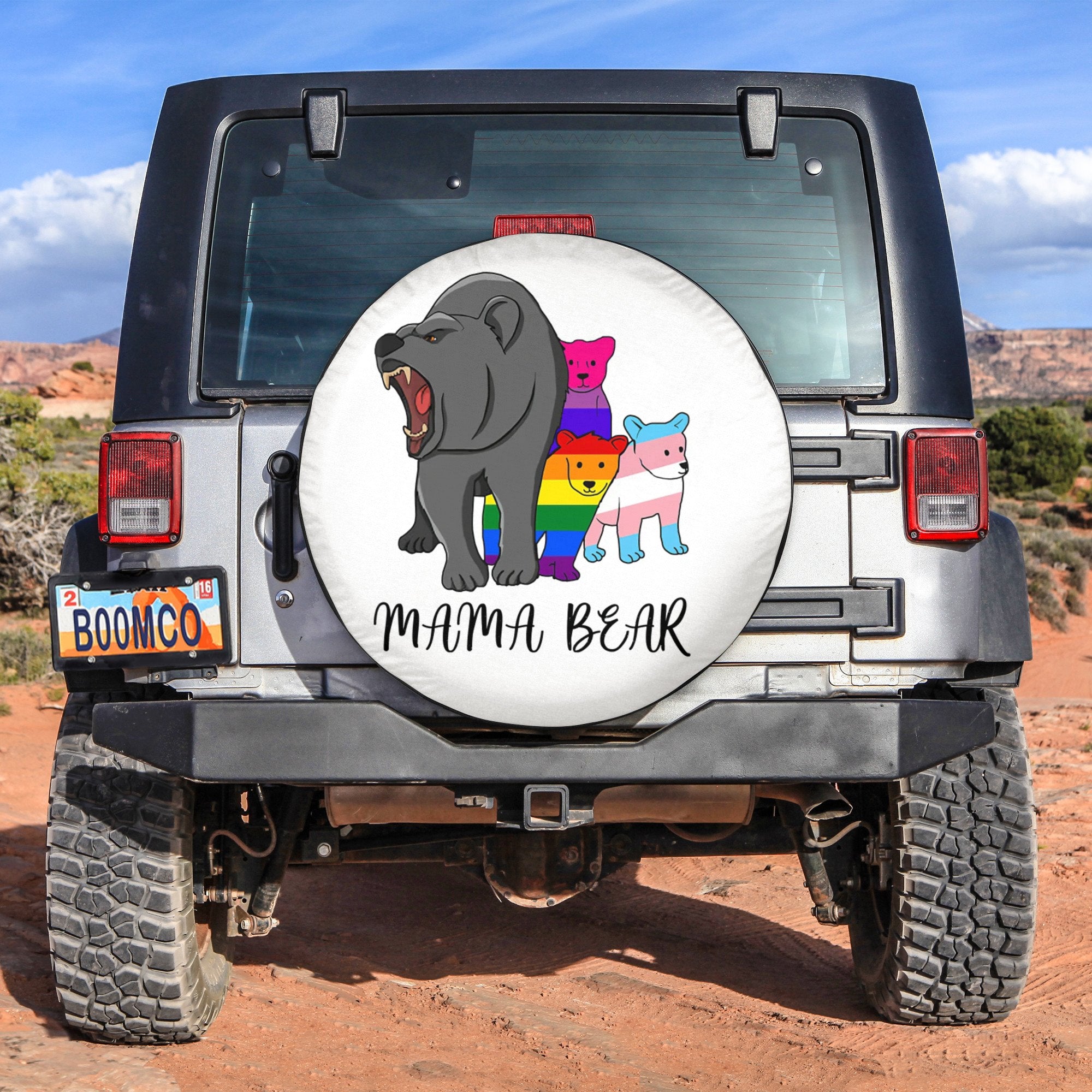 LGBT Tire Covers - Proud Mom No Matter What LGBTQ LGBT Mama Bear Pride Spare Tire Cover NO.42 LT8 - Wonder Print Shop
