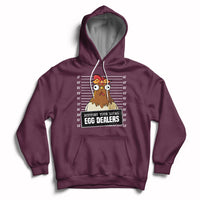 Support Your Local Egg Dealers Funny Egg Dealer Chicken Mugshot Hoodie - Wonder Print Shop
