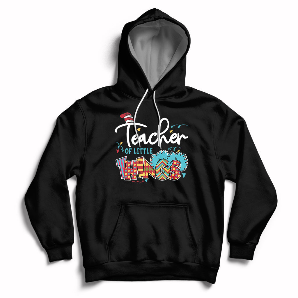Teacher Of Little Things Teacher Day Reading Day Book Lovers Hoodie - Wonder Print Shop