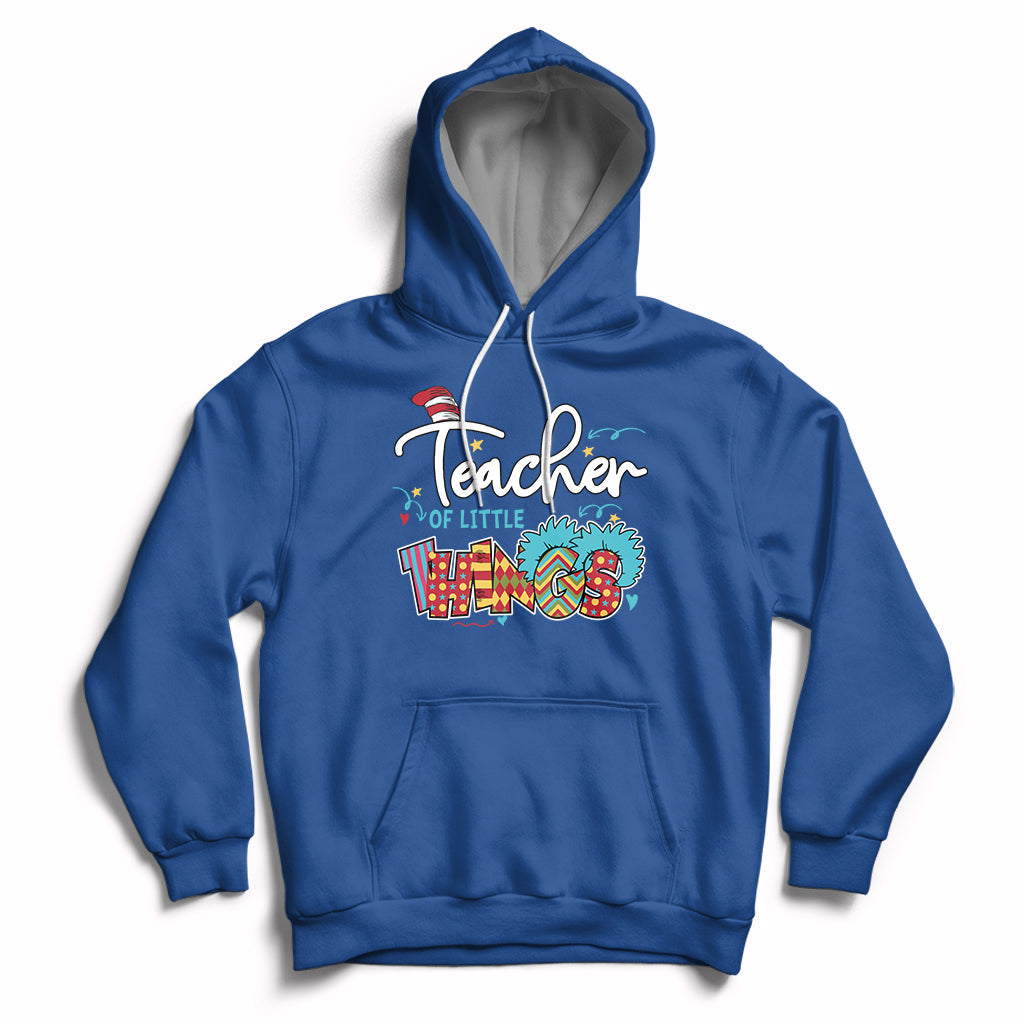 Teacher Of Little Things Teacher Day Reading Day Book Lovers Hoodie - Wonder Print Shop