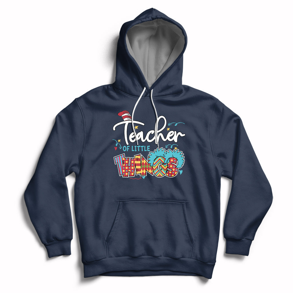 Teacher Of Little Things Teacher Day Reading Day Book Lovers Hoodie - Wonder Print Shop