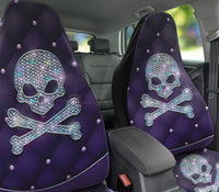 Skull Bone Diamond Car Seat Cover - Wonder Print Shop