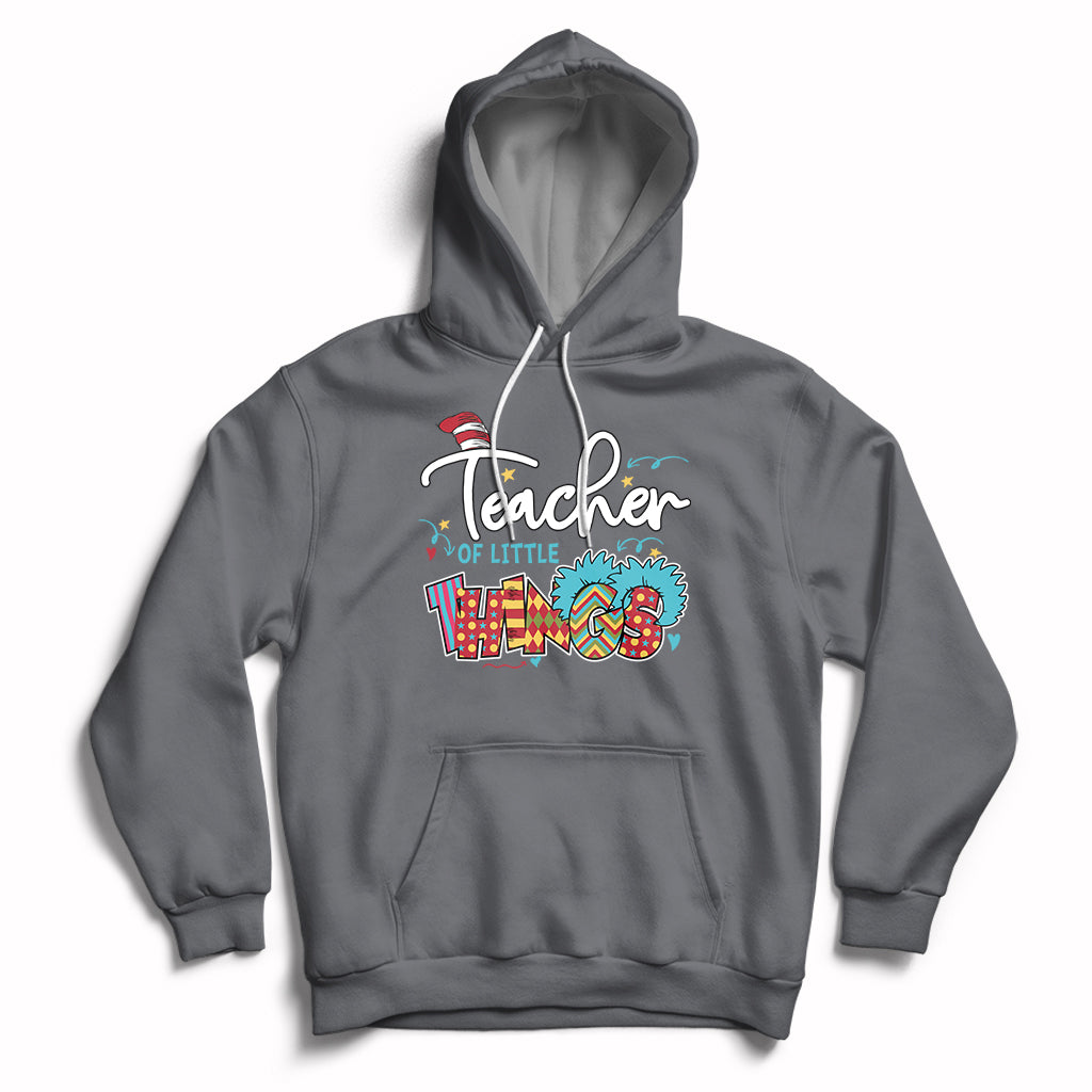 Teacher Of Little Things Teacher Day Reading Day Book Lovers Hoodie - Wonder Print Shop