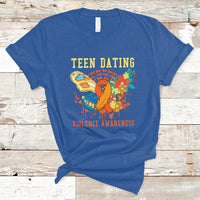 Spread Teen Dating Violence Awareness Orange Butterfly T-Shirt - Wonder Print Shop