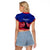 Haiti Raglan Cropped T Shirt Negre Marron With Coat Of Arms Polynesian Style - Wonder Print Shop
