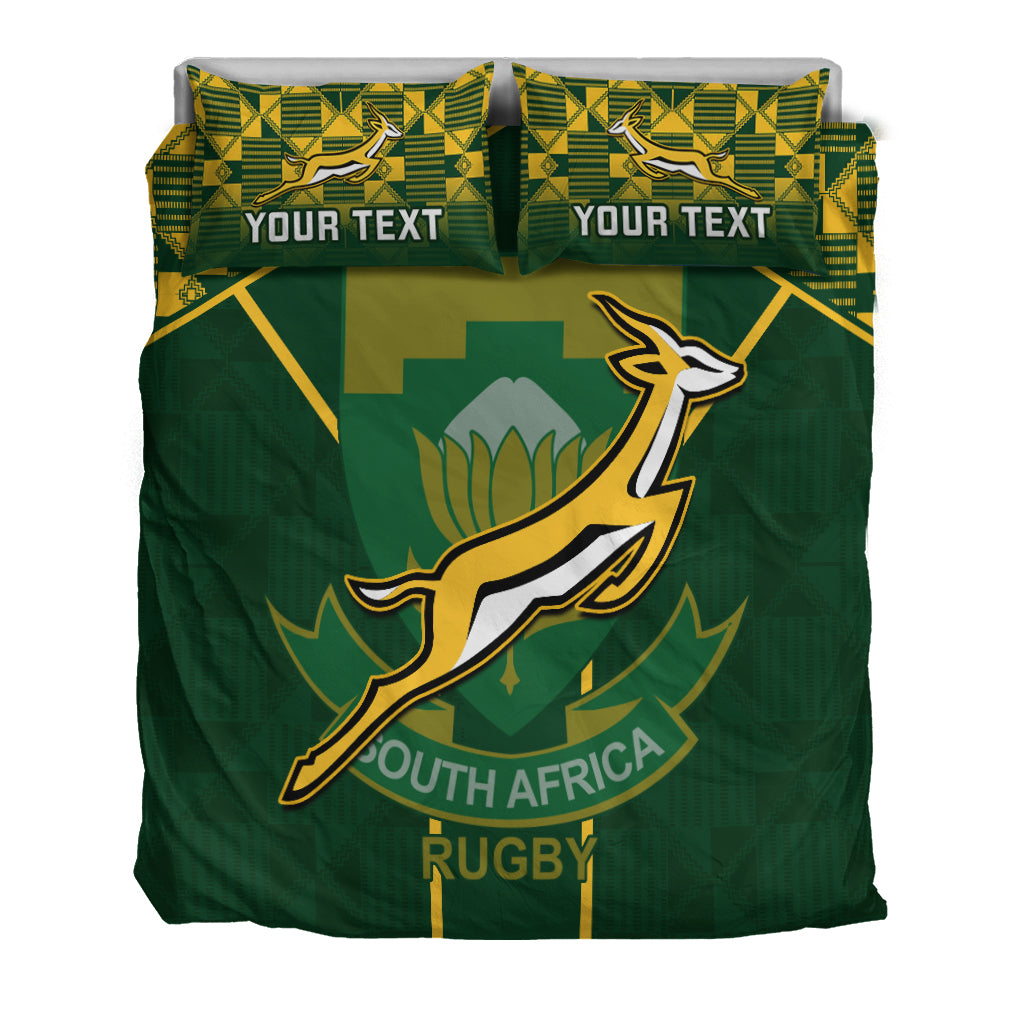 Personalised South Africa Rugby Bedding Set 2023 Go Springboks World Cup - Wonder Print Shop