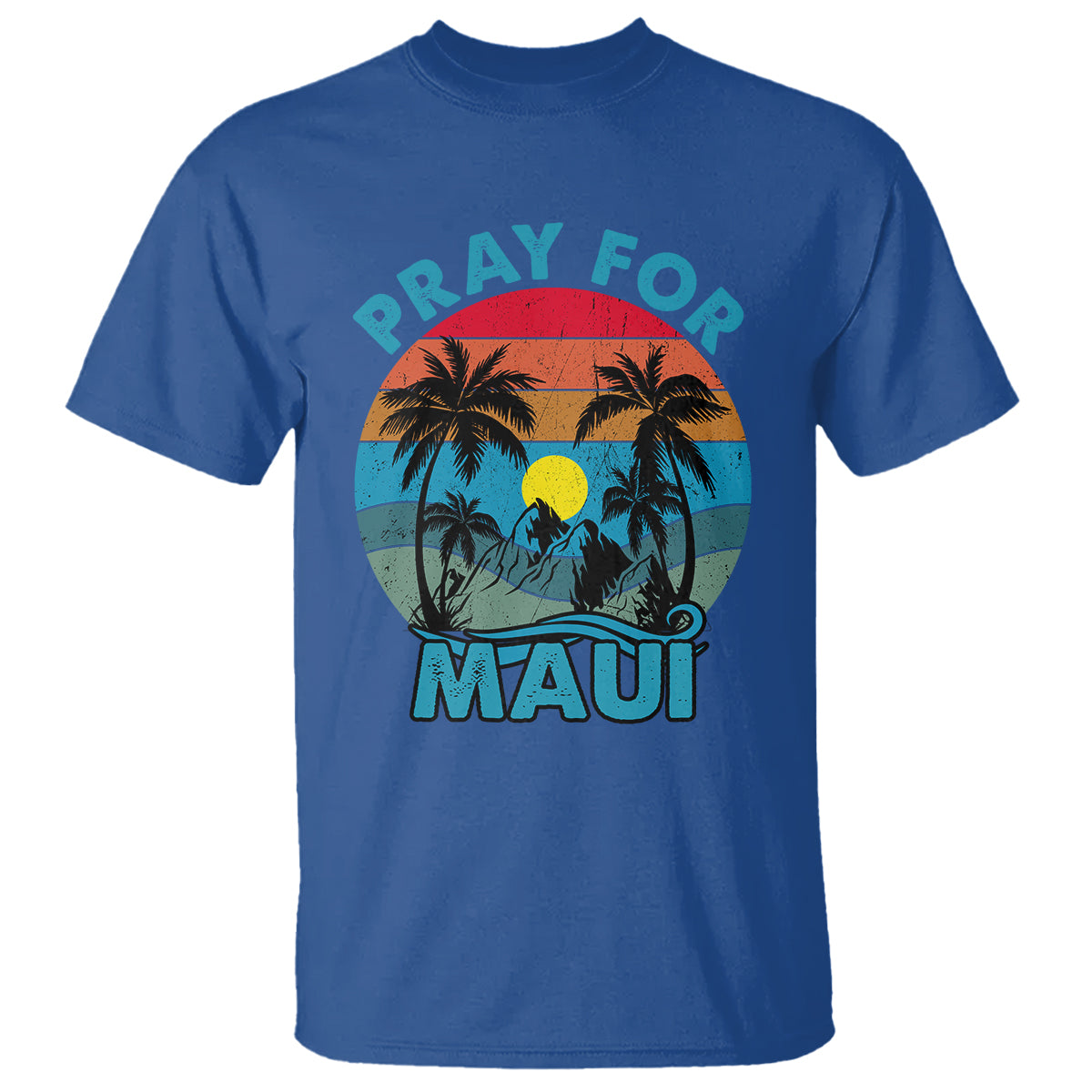 Pray For Maui Maui Strong Hawaii Strong Retro T Shirt - Wonder Print Shop