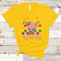 Howdy Valentine Funny Valentine's Day Cowboy Heart Groovy T-Shirt - Wonder Print Shop
