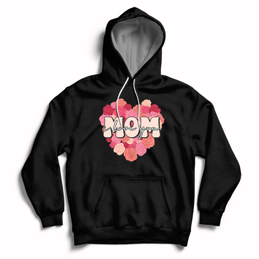 I Love You Mom Happy Mother's Day Mommy And Me Matching Hoodie - Wonder Print Shop