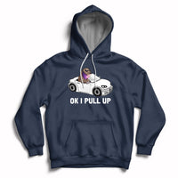 Funny Ok I Pull Up Meme Cool Capybara Driving Car Hoodie - Wonder Print Shop