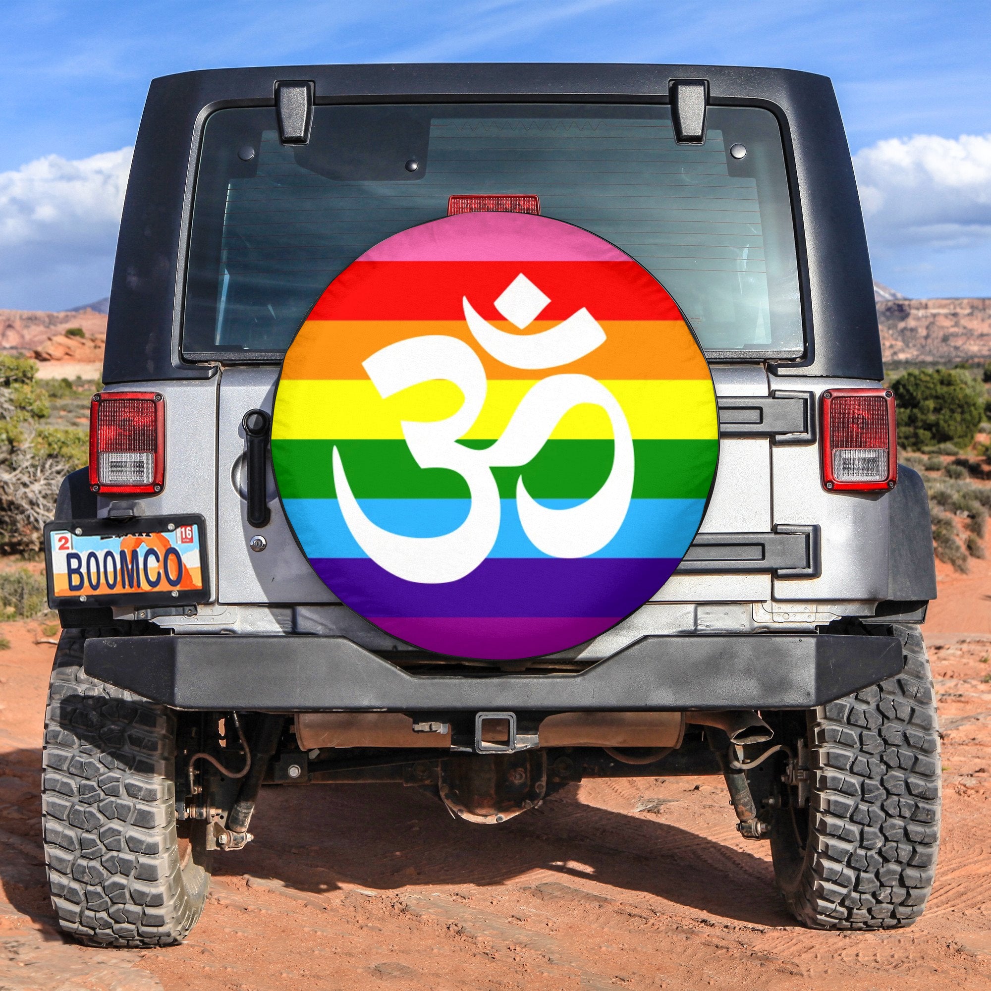 LGBT Tire Covers - Pride Om Spare Tire Cover NO.45 LT8 - Wonder Print Shop