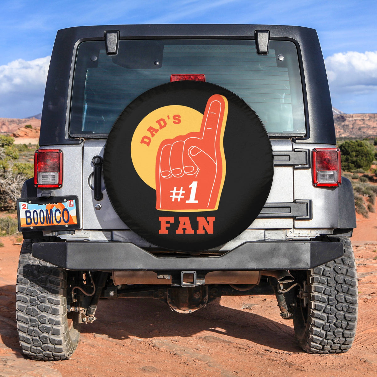 Father's Day Tire Covers - Dad's #1 Fan Spare Tire Cover NO.111 LT8 - Wonder Print Shop