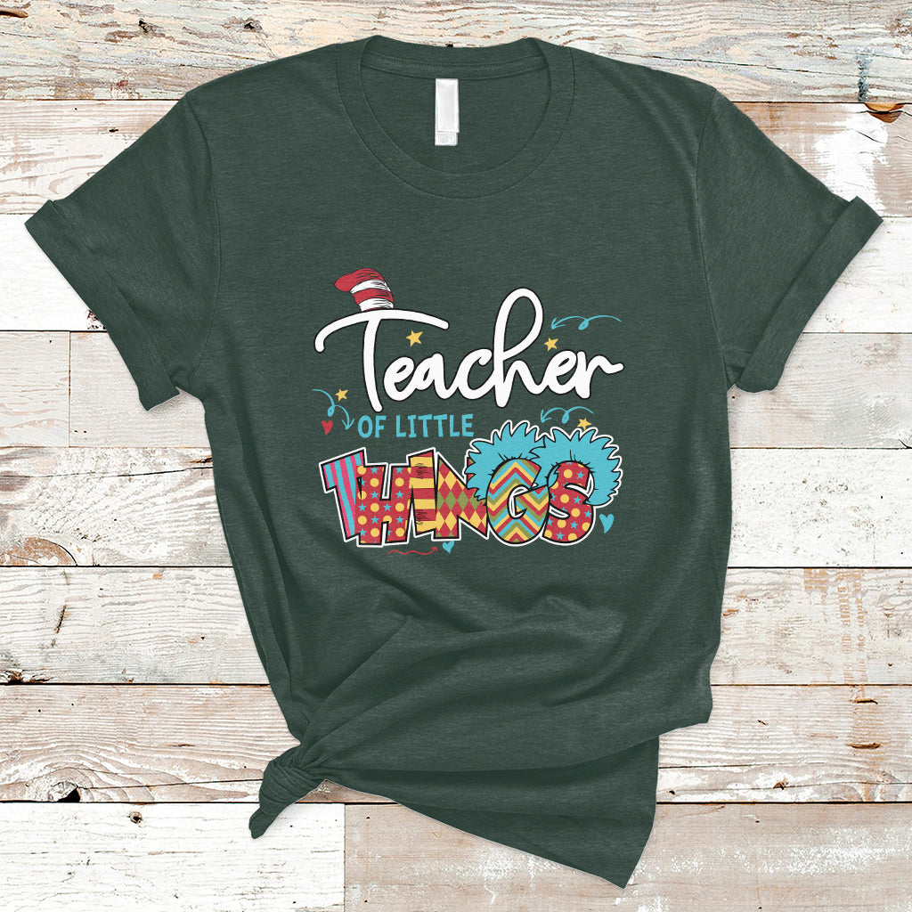 Teacher Of Little Things Teacher Day Reading Day Book Lovers T Shirt - Wonder Print Shop