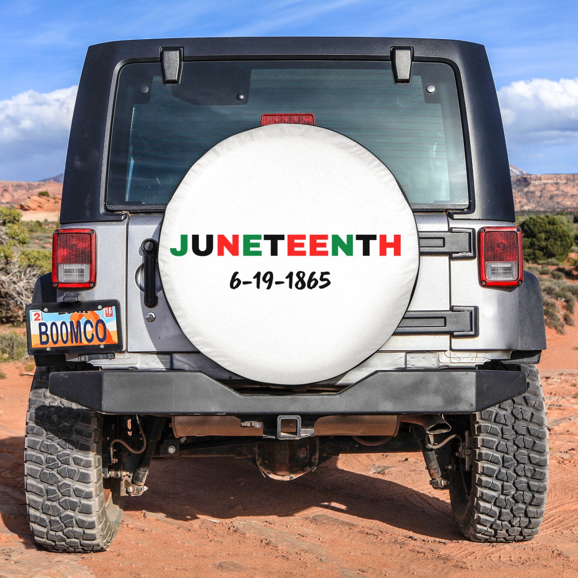 African Tire Covers - Juneteenth Spare Tire Cover Juneteenth 6-19-1865 NO.118 LT8 - Wonder Print Shop