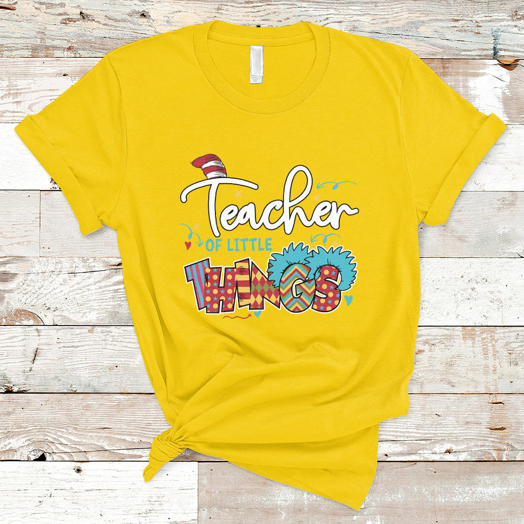 Teacher Of Little Things Teacher Day Reading Day Book Lovers T Shirt - Wonder Print Shop