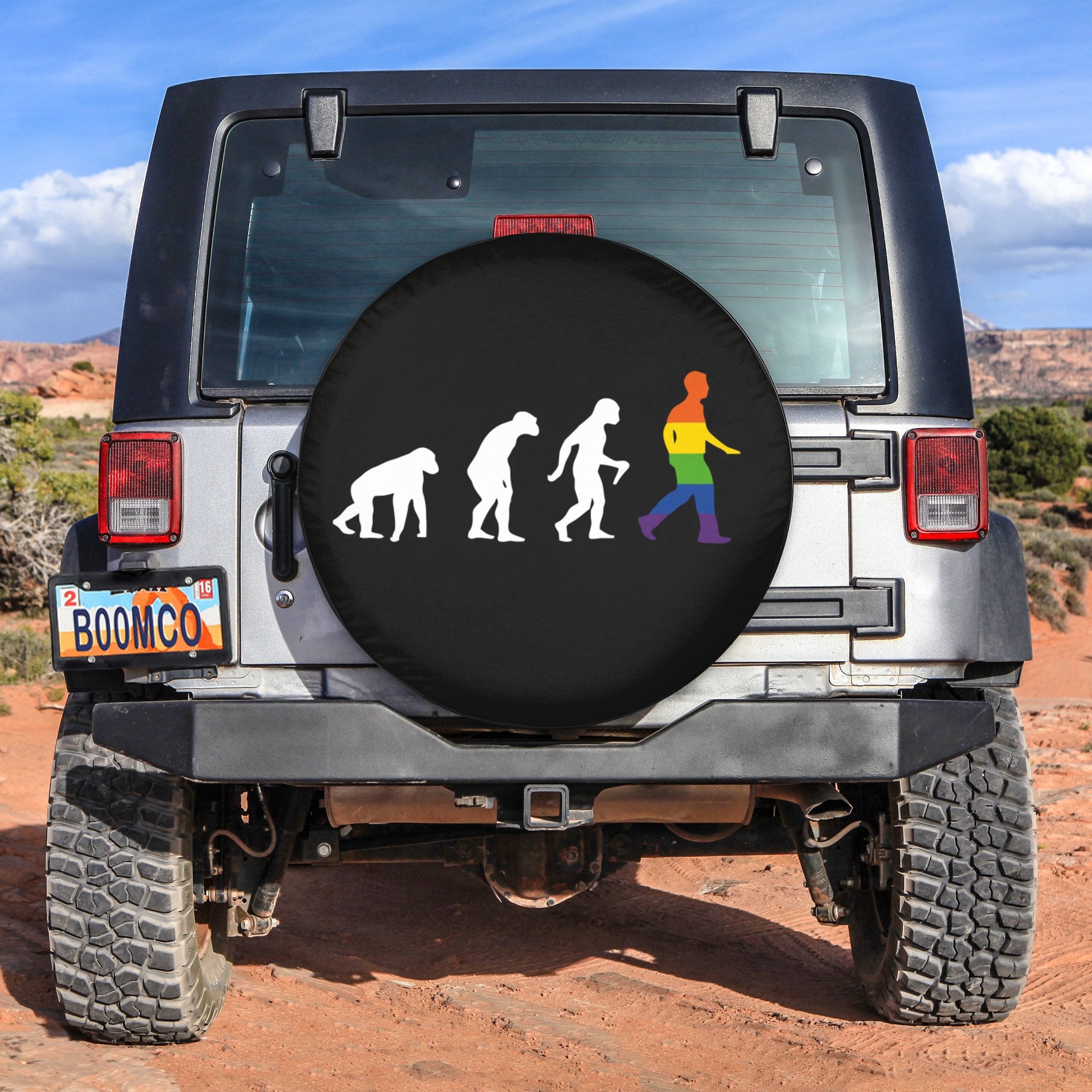 LGBT Tire Covers - LGBT Evolution Spare Tire Cover NO.55 LT8 - Wonder Print Shop