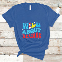 Wild About Reading Teacher Of Little Things Red White Stripe Reading T Shirt - Wonder Print Shop
