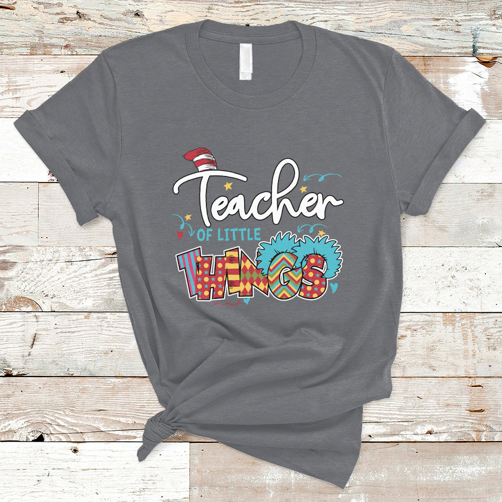 Teacher Of Little Things Teacher Day Reading Day Book Lovers T Shirt - Wonder Print Shop