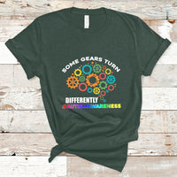 Some Gears Turn Differently Autism Awareness Acceptance T Shirt - Wonder Print Shop