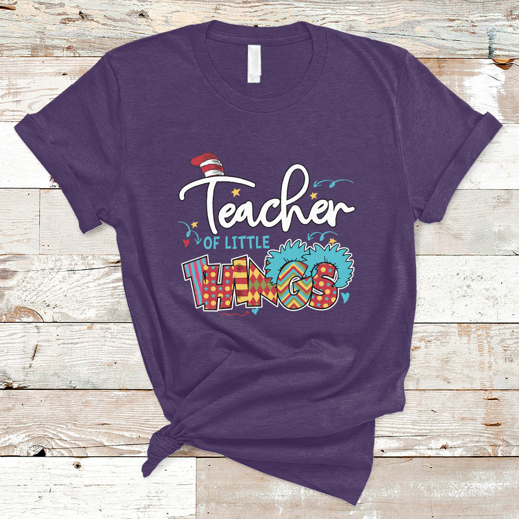 Teacher Of Little Things Teacher Day Reading Day Book Lovers T Shirt - Wonder Print Shop
