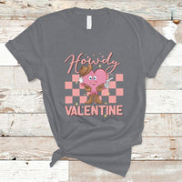 Howdy Valentine Funny Valentine's Day Cowboy Heart Groovy T-Shirt - Wonder Print Shop