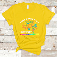 Some Gears Turn Differently Autism Awareness Acceptance T Shirt - Wonder Print Shop