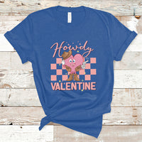 Howdy Valentine Funny Valentine's Day Cowboy Heart Groovy T-Shirt - Wonder Print Shop