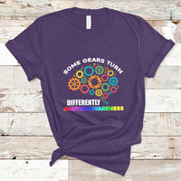 Some Gears Turn Differently Autism Awareness Acceptance T Shirt - Wonder Print Shop