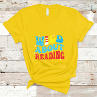 Wild About Reading Teacher Of Little Things Red White Stripe Reading T Shirt - Wonder Print Shop