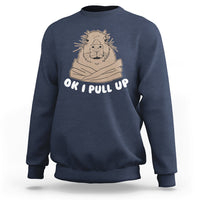 Vintage Funny Ok I Pull Up Meme Capybara Meme Sweatshirt - Wonder Print Shop
