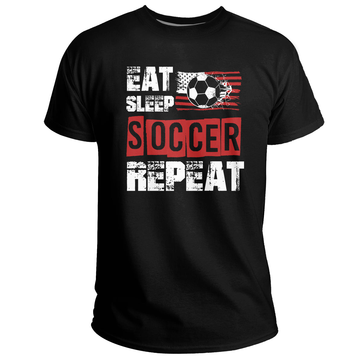 Eat Sleep Soccer Repeat Cool Sport Player Gift, Funny Soccer T Shirt - Wonder Print Shop