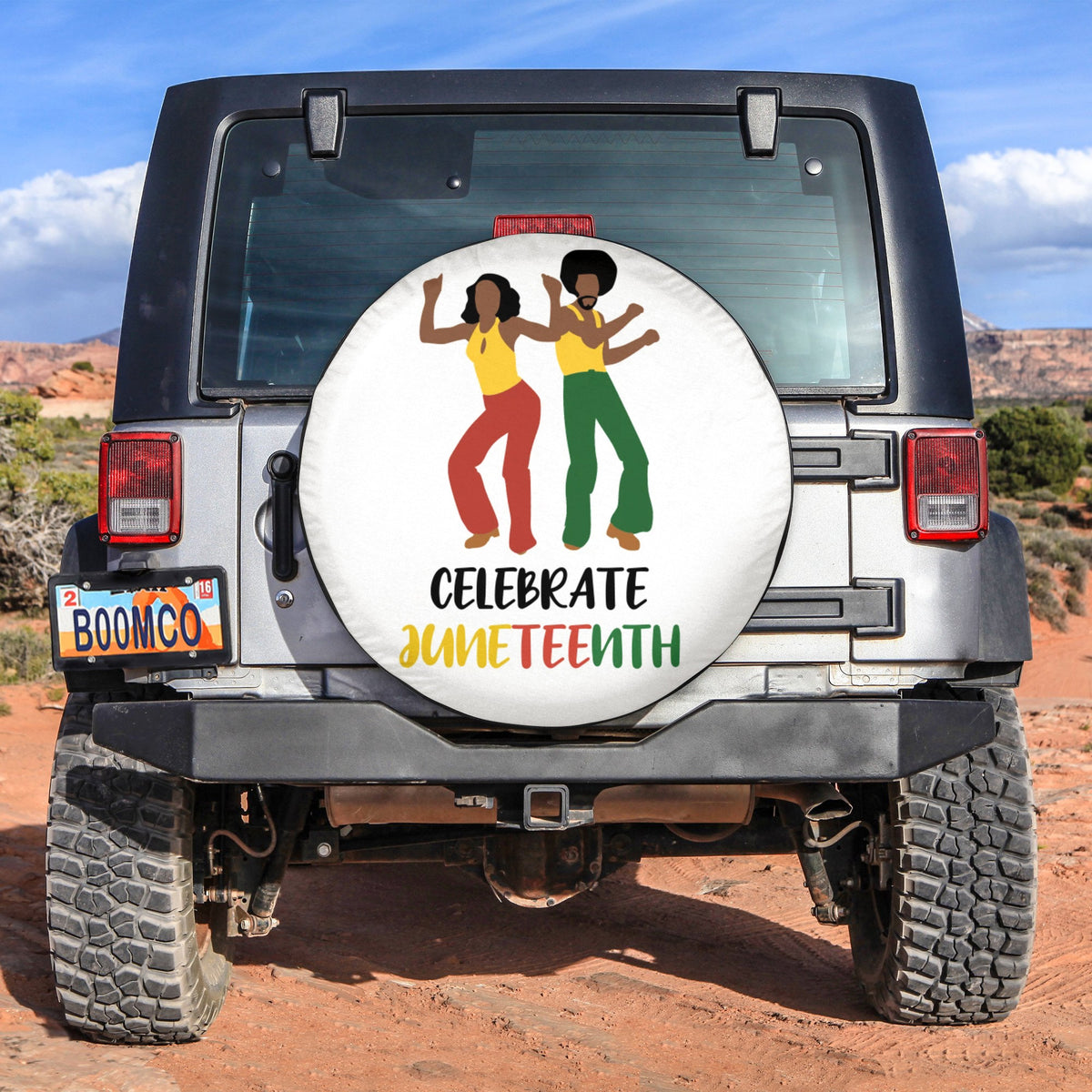 African Tire Covers - Juneteenth Spare Tire Cover Celebrate Juneteenth NO.120 LT8 - Wonder Print Shop