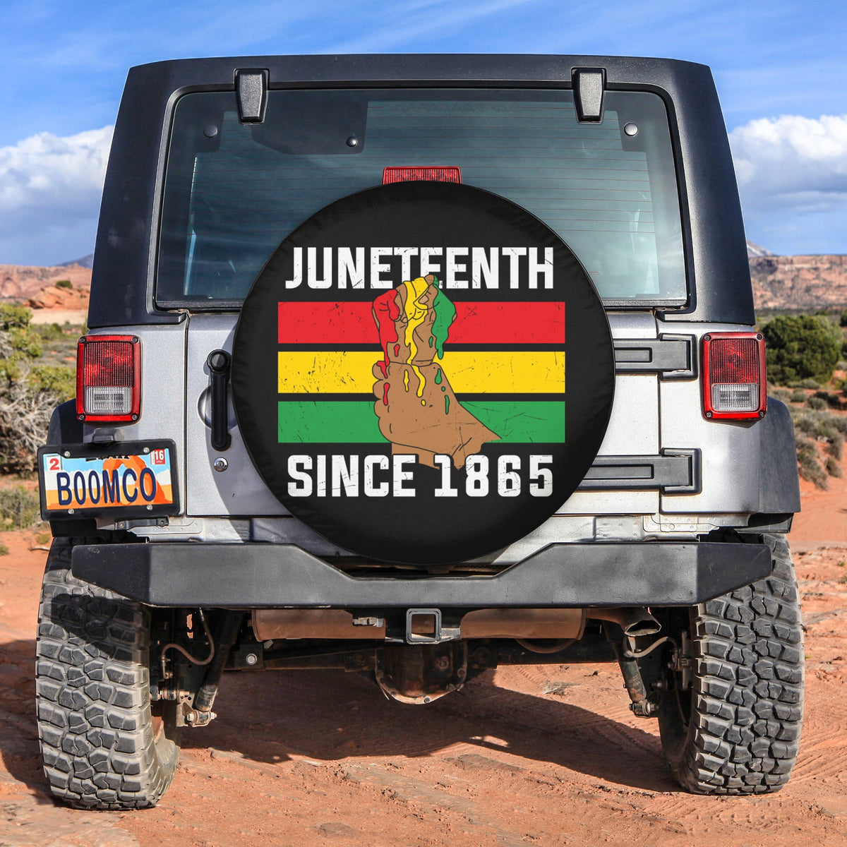 African Tire Covers - Juneteenth Spare Tire Cover 1865 Vintage Style NO.123 LT8 - Wonder Print Shop