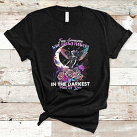 Find Someone Who Grows Flowers In The Darkest Part Of You Fairy Skull Skeleton T-Shirt - Wonder Print Shop