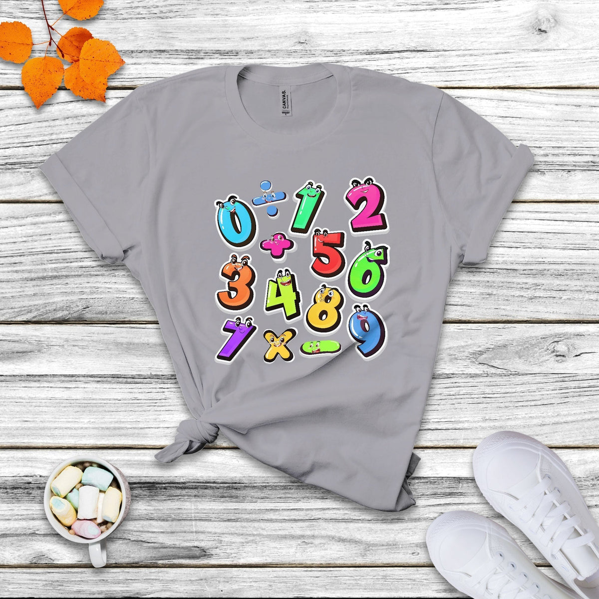 Numbers Math Calculation Symbols Number Day Math Day Numbers Costume Let's Have Fun With The Numbers T Shirt - Wonder Print Shop