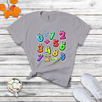 Numbers Math Calculation Symbols Number Day Math Day Numbers Costume Let's Have Fun With The Numbers T Shirt - Wonder Print Shop