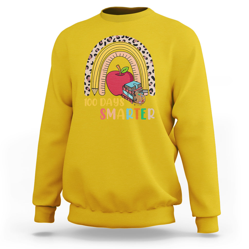 Vintage 100 Days Of School Y'all 100 Days Smarter Students Sweatshirt - Wonder Print Shop