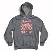 Howdy Valentine Funny Valentine's Day Cowboy Heart Groovy Hoodie - Wonder Print Shop