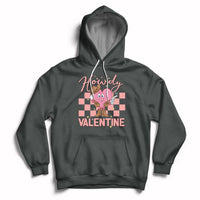 Howdy Valentine Funny Valentine's Day Cowboy Heart Groovy Hoodie - Wonder Print Shop