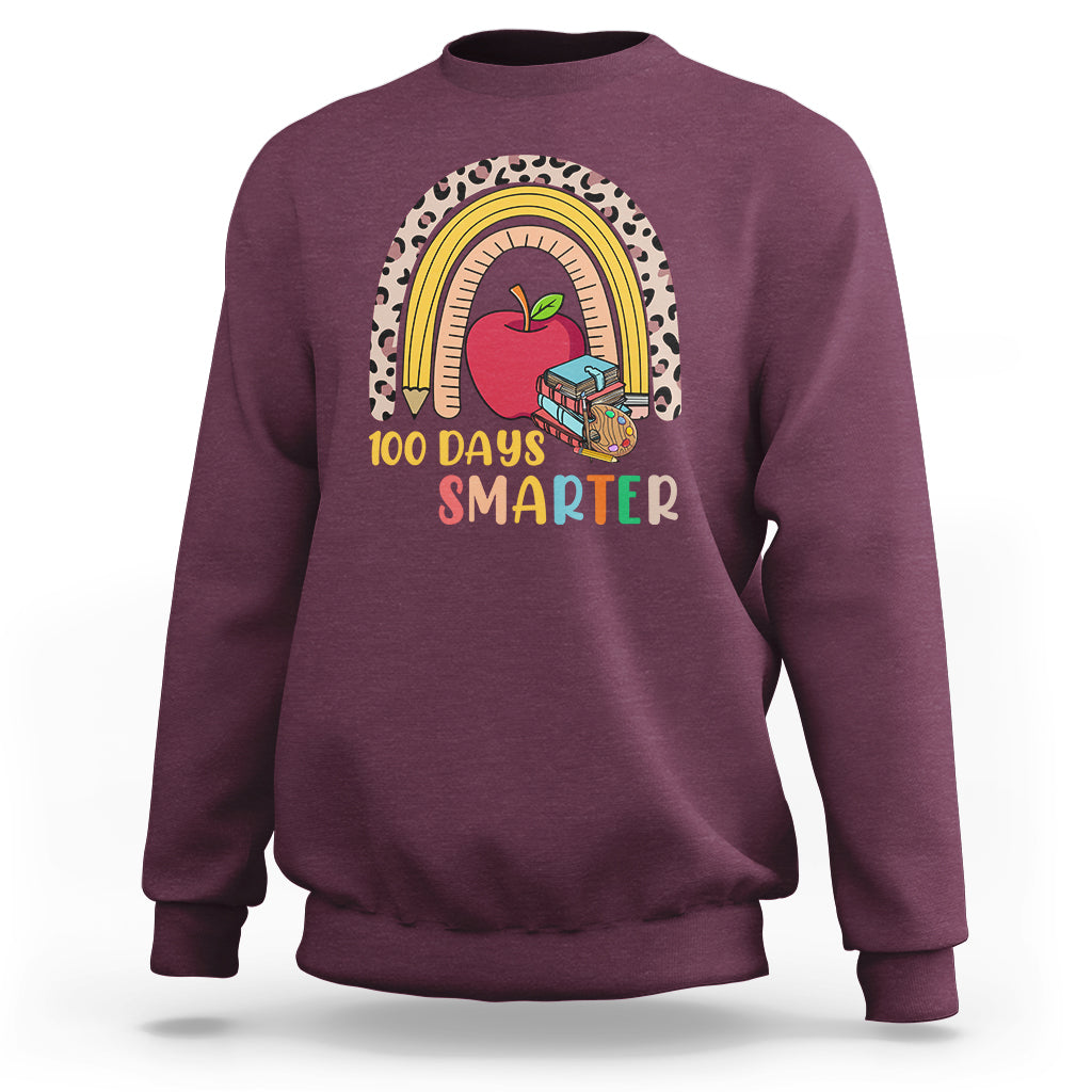 Vintage 100 Days Of School Y'all 100 Days Smarter Students Sweatshirt - Wonder Print Shop