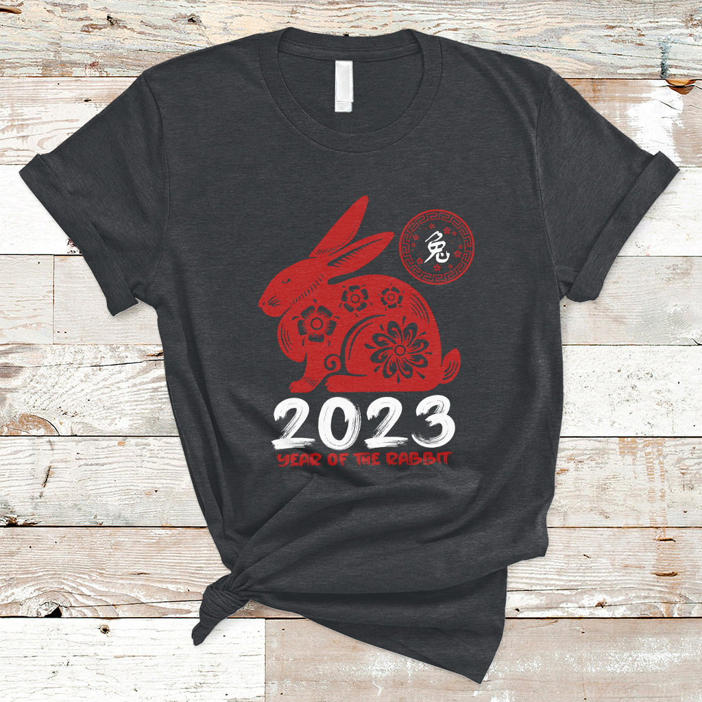 Year Of The Rabbit Yin Yang Happy Chinese New Year 2023 T Shirt - Wonder Print Shop
