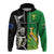 Custom New Zealand And South Africa Rugby Hoodie All Black Maori Mix Springboks - Wonder Print Shop