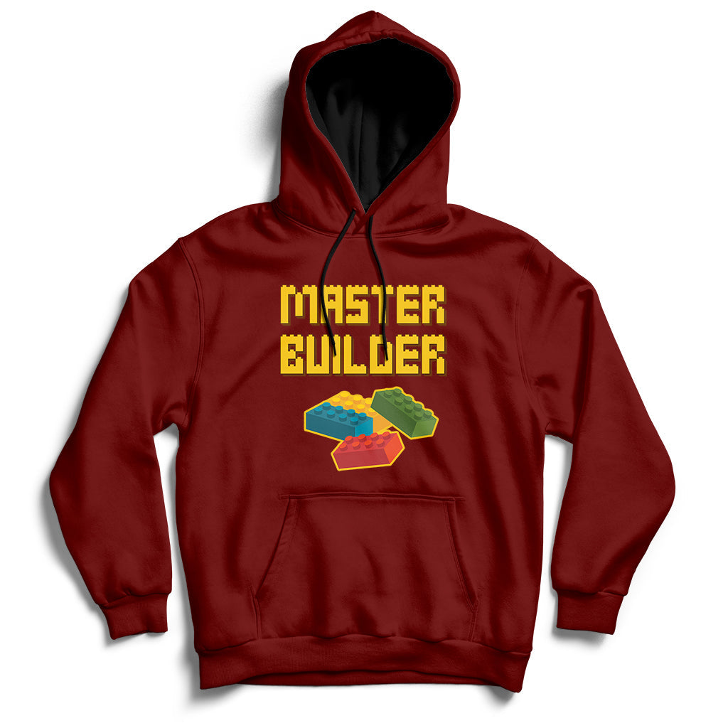 Building Blocks Bricks Master Builder Engineer Construction Hoodie - Wonder Print Shop