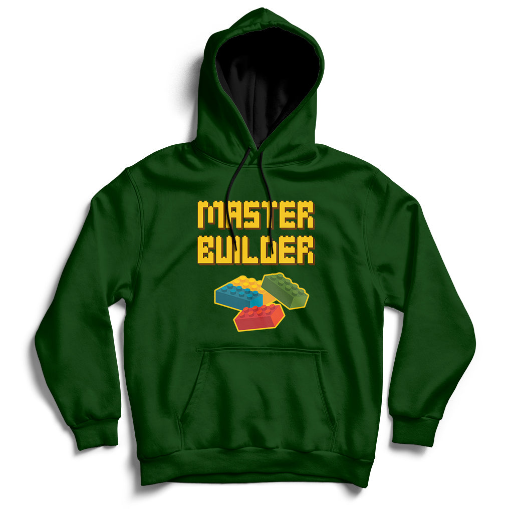 Building Blocks Bricks Master Builder Engineer Construction Hoodie - Wonder Print Shop