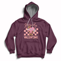 Howdy Valentine Funny Valentine's Day Cowboy Heart Groovy Hoodie - Wonder Print Shop